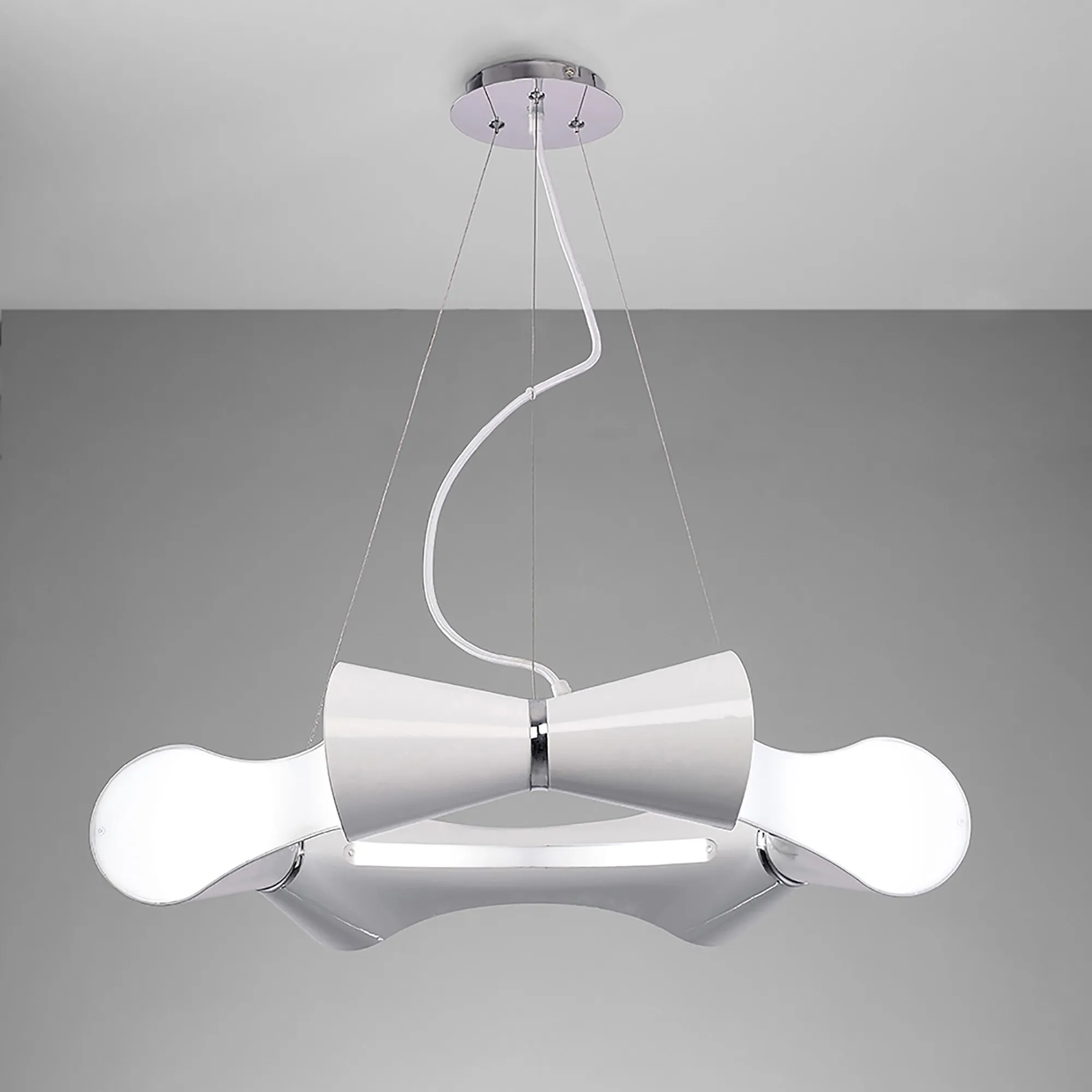 Ora Gloss White Ceiling Lights Mantra Multi Arm Fittings